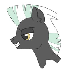 Size: 1000x1073 | Tagged: safe, artist:dr-waveband, character:thunderlane, species:pegasus, species:pony, bust, ear fluff, male, portrait, simple background, solo, stallion, white background