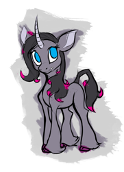Size: 360x498 | Tagged: safe, artist:nappyrat, community related, character:oleander, species:classical unicorn, them's fightin' herds, leonine tail, official art