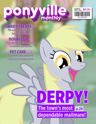 Size: 804x1044 | Tagged: safe, artist:acdi33, artist:noxwyll, artist:scootaloooo, character:derpy hooves, species:pegasus, species:pony, female, magazine, magazine cover, mare, misspelling, underp