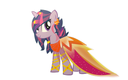 Size: 3743x2360 | Tagged: safe, artist:sparkle-bubba, character:twilight sparkle, clothing, dress, female, gala dress, simple background, solo, transparent background