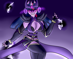Size: 1280x1024 | Tagged: safe, artist:mrironmustang, character:twilight sparkle, species:anthro, crossover, female, league of legends, syndra