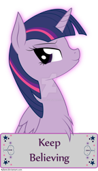 Size: 1024x1778 | Tagged: safe, artist:kylami, character:twilight sparkle, character:twilight sparkle (alicorn), species:alicorn, species:pony, chest fluff, female, mare, motivational poster, positive message, simple background, solo, transparent background, watermark