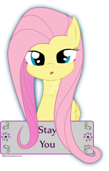 Size: 1600x2503 | Tagged: safe, artist:kylami, character:fluttershy, female, motivational poster, positive message, simple background, solo, transparent background, watermark
