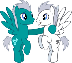 Size: 6000x5236 | Tagged: safe, artist:vectorizedunicorn, species:pegasus, species:pony, .svg available, absurd resolution, background pony, buddy, duo, great scott (character), male, simple background, stallion, transparent background, vector