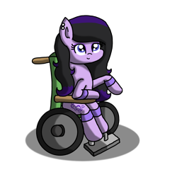 Size: 2000x2000 | Tagged: safe, artist:sketchydesign78, oc, oc only, oc:melody shine, species:earth pony, species:pony, handicapped, simple background, solo, transparent background, wheelchair
