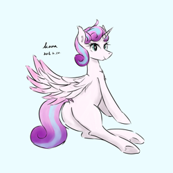 Size: 1000x1000 | Tagged: safe, artist:kanaowo, character:princess flurry heart, spoiler:s06, female, older, plot, solo