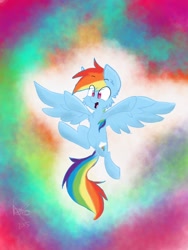 Size: 768x1024 | Tagged: safe, artist:lumepone, character:rainbow dash, cheek fluff, chest fluff, female, solo