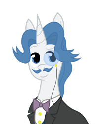 Size: 600x700 | Tagged: safe, artist:thedeseasedcow, character:fancypants, species:pony, g4, bust, clothing, male, monocle, simple background, solo, transparent background