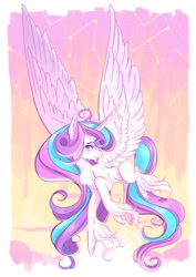 Size: 1024x1448 | Tagged: safe, artist:lana-jay, character:princess flurry heart, species:alicorn, species:pony, episode:the crystalling, g4, my little pony: friendship is magic, crying, female, long feather, older, realistic horse legs, solo, unshorn fetlocks