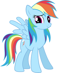 Size: 2500x3124 | Tagged: safe, artist:nxzc88, character:rainbow dash, species:pegasus, species:pony, /mlp/, alternate hairstyle, cute, dashabetes, double mane, female, mare, mullet, show accurate, simple background, solo, transparent background, vector