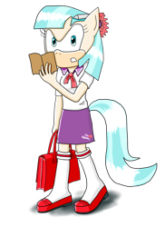 Size: 600x825 | Tagged: safe, artist:infinityr319, character:coco pommel, species:anthro, species:plantigrade anthro, female, simple background, solo, sonic the hedgehog (series), sonicified, transparent background