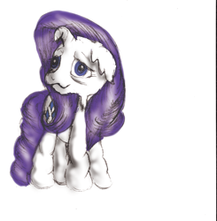 Size: 1866x1906 | Tagged: safe, artist:heromewtwo, character:rarity, episode:applejack's day off, female, food, marshmallow, melting, prune, prunity, rarity is a marshmallow, sagging, soggy, solo, wrinkles