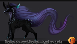 Size: 1024x584 | Tagged: safe, artist:phoeberia, character:nightmare moon, character:princess luna, alternate universe, female, profile, solo
