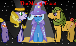 Size: 1000x600 | Tagged: safe, artist:kendell2, character:abra-ca-dabra, character:magic star, character:trixie, species:pony, species:unicorn, g1, g3, female, mare, pony pov series