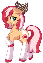 Size: 800x1166 | Tagged: safe, artist:sitrophe, oc, oc only, oc:candy bacon, hair bow, solo