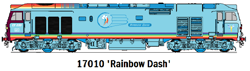 Size: 1588x452 | Tagged: safe, artist:lukington17, character:rainbow dash, 1000 hours in ms paint, british, design, locomotive, train