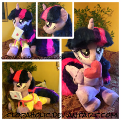 Size: 1600x1600 | Tagged: safe, artist:clopaholic, character:twilight sparkle, character:twilight sparkle (alicorn), species:alicorn, species:pony, bedroom eyes, birthday, female, irl, outfit, photo, plushie, solo