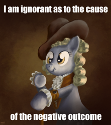 Size: 1200x1359 | Tagged: safe, artist:moe, edit, character:derpy hooves, species:pegasus, species:pony, female, fine art parody, i just don't know what went wrong, image macro, intellectually hilarious, joseph ducreux, mare, meme, scrunchy face, sesquipedalian loquaciousness, solo