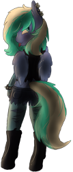 Size: 823x1920 | Tagged: safe, artist:obsidianocelot, oc, oc only, oc:starlight starbright, species:anthro, species:pegasus, species:pony, species:unguligrade anthro, bracelet, clothing, ear piercing, female, jewelry, mare, piercing, punk, simple background, solo, spiked wristband, tongue out, transparent background