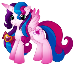 Size: 1000x867 | Tagged: safe, artist:emeraldpony, character:heart bright, species:alicorn, species:pony, g3, g3.5, female, mare, solo