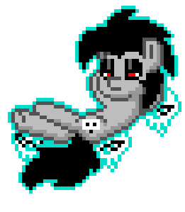 Size: 261x299 | Tagged: safe, artist:lullabytrace, oc, oc only, oc:paulpeoples, species:pony, pony town, animated, ghost, gif, necromancer, pixel animation, pixel art, simple background, solo, transparent background, undead