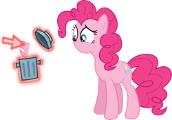 Size: 8622x6000 | Tagged: dead source, safe, artist:cooltomorrowkid, character:pinkie pie, species:pony, episode:magic duel, g4, my little pony: friendship is magic, absurd resolution, cursor, female, no mouth, simple background, solo, transparent background, vector