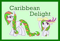 Size: 1954x1332 | Tagged: safe, artist:bakufoon, species:pony, g3, braid, caribbean delight, clothing, female, g3 to g4, g3betes, generation leap, hat, solo