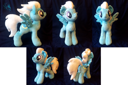Size: 4008x2680 | Tagged: safe, artist:fire-topaz, character:fleetfoot, species:pegasus, species:pony, absurd resolution, blue coat, irl, photo, plushie, solo, too big for derpibooru, white mane