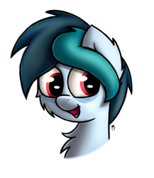 Size: 1579x1816 | Tagged: safe, artist:prismstreak, oc, oc only, oc:delta vee, species:pony, cheek fluff, chest fluff, ear fluff, open mouth, simple background, tinyface, white background