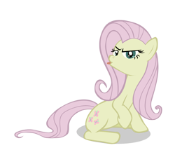 Size: 1200x1029 | Tagged: safe, artist:ancientkale, character:fluttershy, species:pegasus, species:pony, episode:the return of harmony, g4, my little pony: friendship is magic, discorded, female, flutterbitch, mare, simple background, solo, tongue out, transparent background, vector, wingless