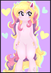 Size: 838x1200 | Tagged: safe, artist:diamondsparkle7, character:fluttershy (g3), species:pony, g3, bipedal, cute, female, fluttershy (g3), g3 to g4, g3betes, generation leap, heart eyes, shyabetes, solo, wingding eyes