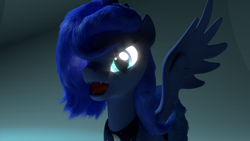 Size: 1920x1080 | Tagged: safe, artist:shastro, character:princess luna, species:pony, 3d, blender, female, solo