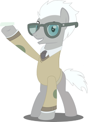 Size: 3000x4164 | Tagged: safe, artist:laberoon, species:pony, episode:the crystal empire, g4, my little pony: friendship is magic, chalk, clothing, covalent bond, high res, male, simple background, solo, sweater, transparent background, vector