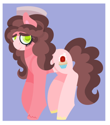 Size: 1024x1159 | Tagged: safe, artist:chaserofthelight99, oc, oc only, oc:rubellite daniel pie, parent:pinkie pie, parent:trouble shoes, parents:trouble pie, species:earth pony, species:pony, offspring, solo