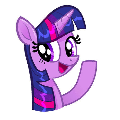 Size: 500x500 | Tagged: safe, artist:jublin, character:twilight sparkle, character:twilight sparkle (alicorn), species:alicorn, species:pony, my little pony: the movie (2017), animated, facebook, facebook sticker, female, gif, reaction image, simple background, solo, sticker, wacky waving inflatable tube pony, waving, white background