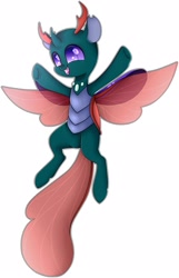Size: 1389x2160 | Tagged: safe, artist:aliceub, character:pharynx, character:prince pharynx, species:changeling, species:reformed changeling, episode:to change a changeling, g4, my little pony: friendship is magic, cute, flying, happy, male, open mouth, pharybetes, simple background, solo, white background