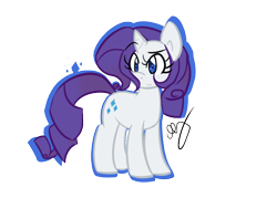 Size: 700x500 | Tagged: dead source, safe, artist:strobo-pop, character:rarity, species:pony, species:unicorn, g4, angry, female, mare, simple background, solo