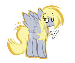 Size: 542x457 | Tagged: dead source, safe, artist:strobo-pop, character:derpy hooves, species:pegasus, species:pony, g4, colored pupils, female, mare, simple background, solo, transparent background