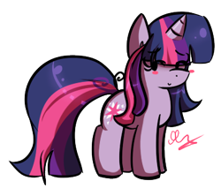 Size: 385x342 | Tagged: dead source, safe, artist:strobo-pop, character:twilight sparkle, character:twilight sparkle (unicorn), species:pony, species:unicorn, g4, chibi, cute, female, mare, simple background, solo, transparent background