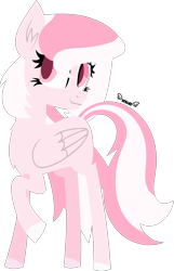 Size: 1600x2489 | Tagged: safe, artist:kiwipone, oc, oc only, oc:dove, species:pegasus, species:pony, art trade, cute, female, lineless, mare, ocbetes, simple background, solo, vector