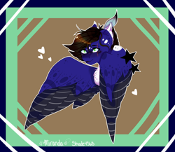 Size: 1024x890 | Tagged: safe, artist:shade4568, oc, oc only, species:pegasus, species:pony, bust, colored wings, female, mare, multicolored wings, portrait, solo