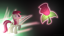 Size: 1920x1080 | Tagged: safe, artist:delectablecoffee, artist:nsaiuvqart, edit, character:roseluck, species:earth pony, species:pony, cutie mark, female, mare, simple, solo, vector, wallpaper, wallpaper edit