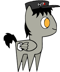 Size: 631x751 | Tagged: safe, artist:cogweaver, oc, oc only, oc:feral socks, clothing, hat, pointy ponies, solo