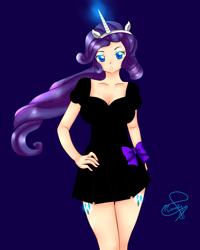 Size: 1024x1280 | Tagged: safe, artist:hanaty, character:rarity, species:human, anime, female, humanized, solo
