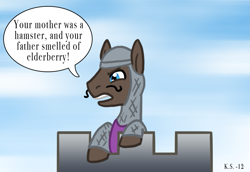 Size: 1159x799 | Tagged: safe, artist:the-clockwork-crow, monty python, monty python and the holy grail, ponified