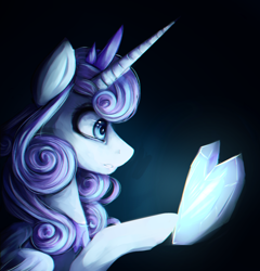 Size: 960x1000 | Tagged: safe, artist:nutellaakanutella, character:princess flurry heart, species:alicorn, species:pony, chromatic aberration, crystal heart, female, mare, older, older flurry heart, solo