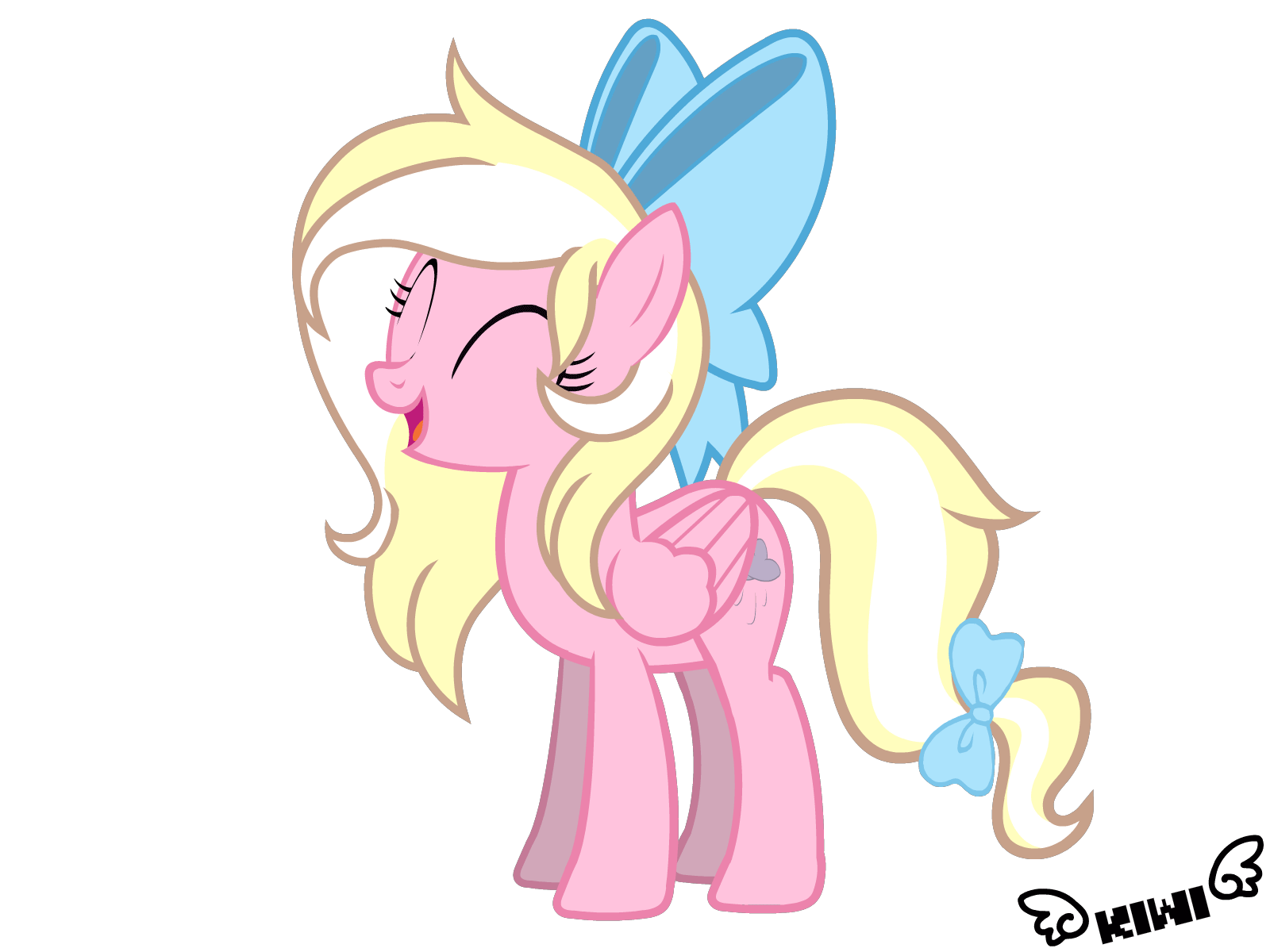 Size: 1600x1200 | Tagged: safe, artist:kiwipone, oc, oc only, oc:bay breeze, species:pegasus, species:pony, animated, bow, cute, dancing, dawwww, eyes closed, female, gif, hair bow, hnnng, mare, ocbetes, open mouth, simple background, solo, transparent background, weapons-grade cute, ych result