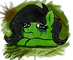 Size: 910x748 | Tagged: safe, artist:sunnzio, oc, oc:filly anon, crying, female, filly, sad