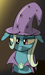 Size: 673x1112 | Tagged: safe, artist:shobieshy, character:trixie, species:pony, species:unicorn, confused, ear fluff, female, floppy ears, mare, solo