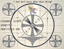 Size: 1366x1054 | Tagged: safe, artist:marmelmm, character:derpy hooves, test card